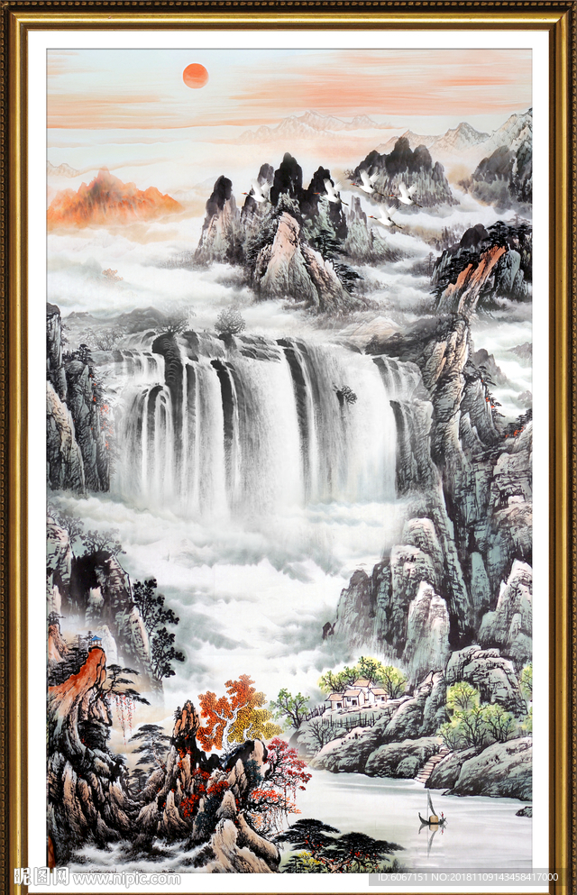 玄关山水画