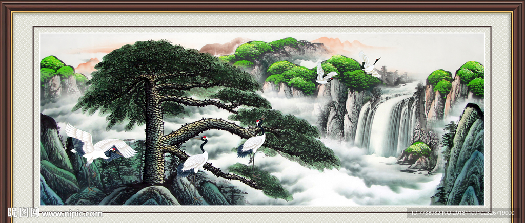 迎客松 松鹤延年