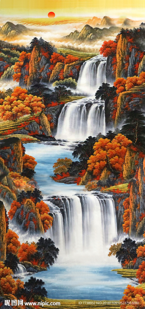 源远流长玄关国画