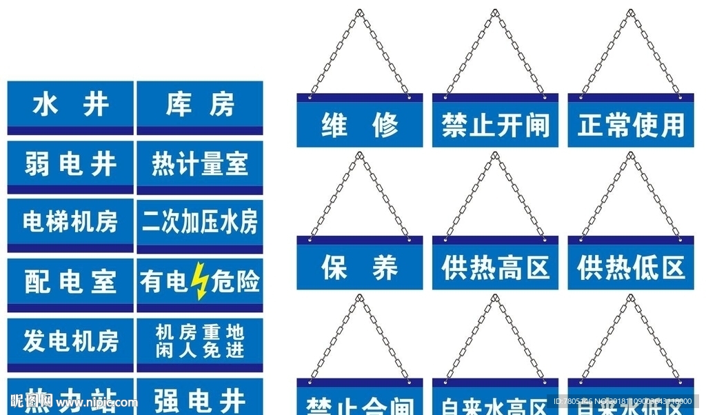 物业配电室标识