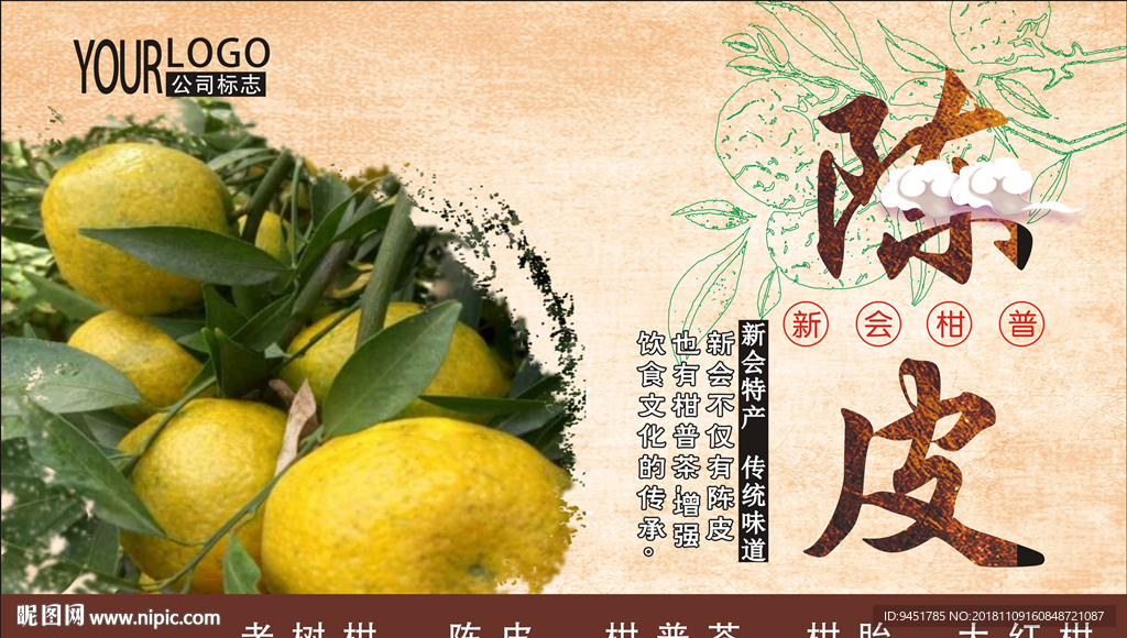 新会柑海报