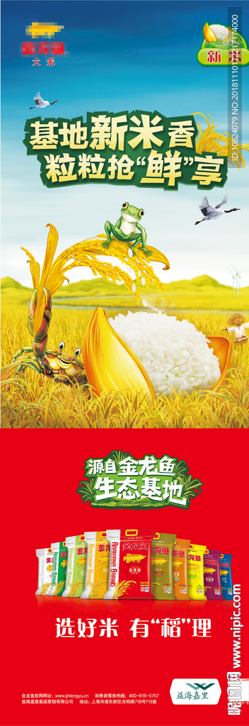 基地新米香 粒粒抢鲜享-展架