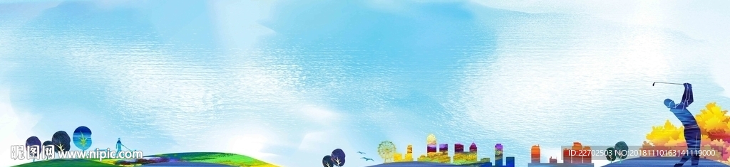 地产户外元素背景