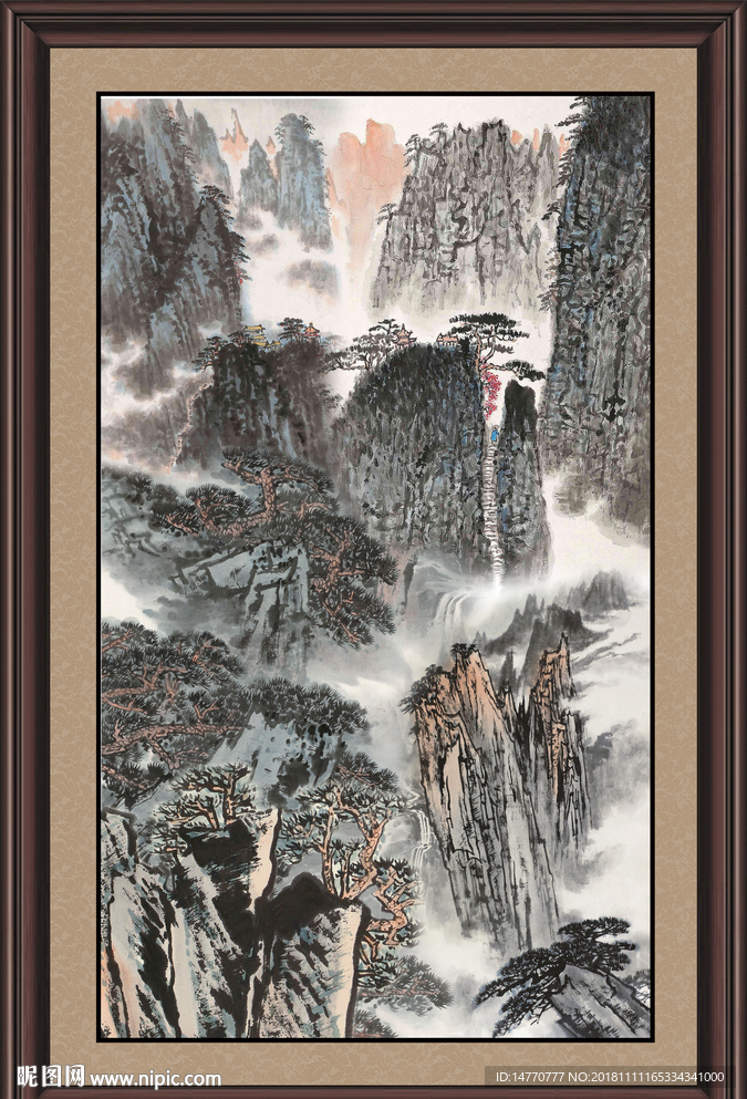 巨幅山水画