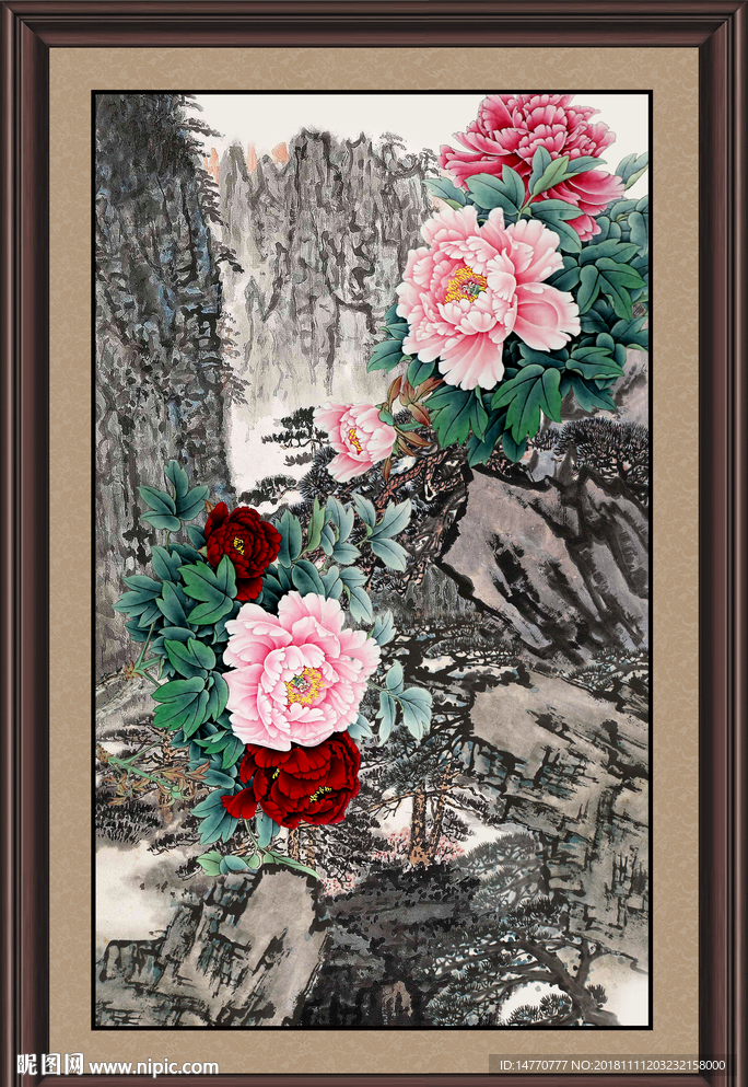 国画牡丹