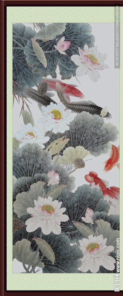 国画荷花