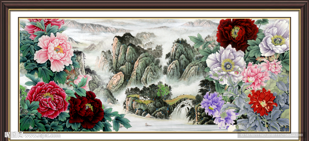 国画牡丹