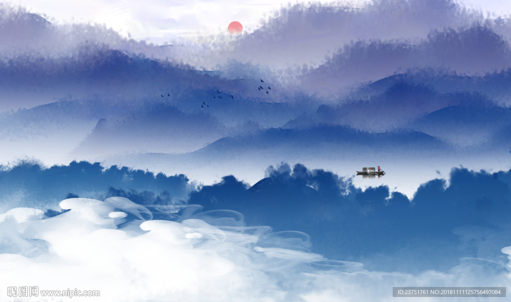 新中式水墨画
