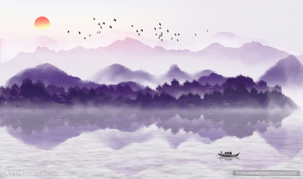 抽象山水