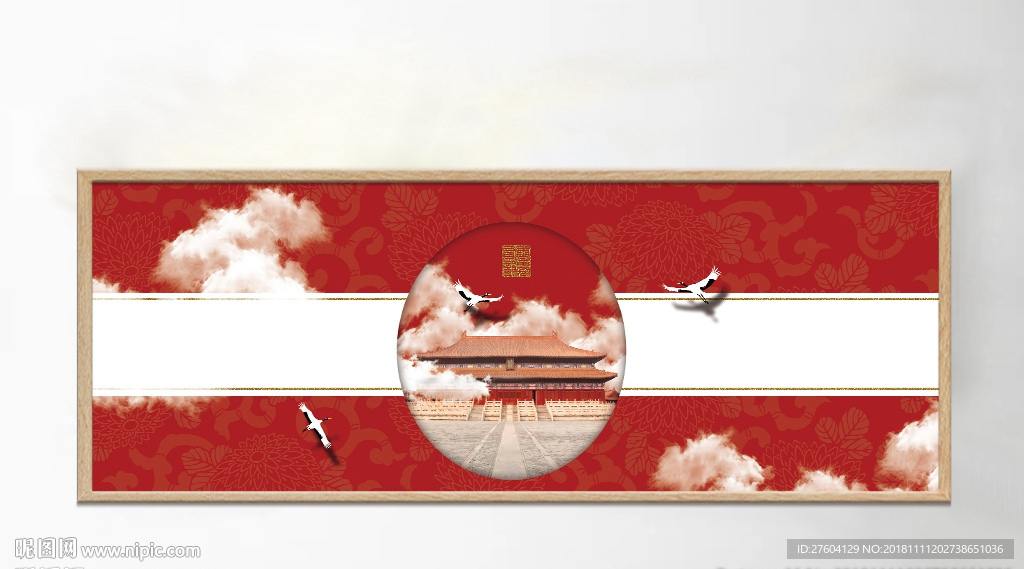 中国风建筑风景装饰画