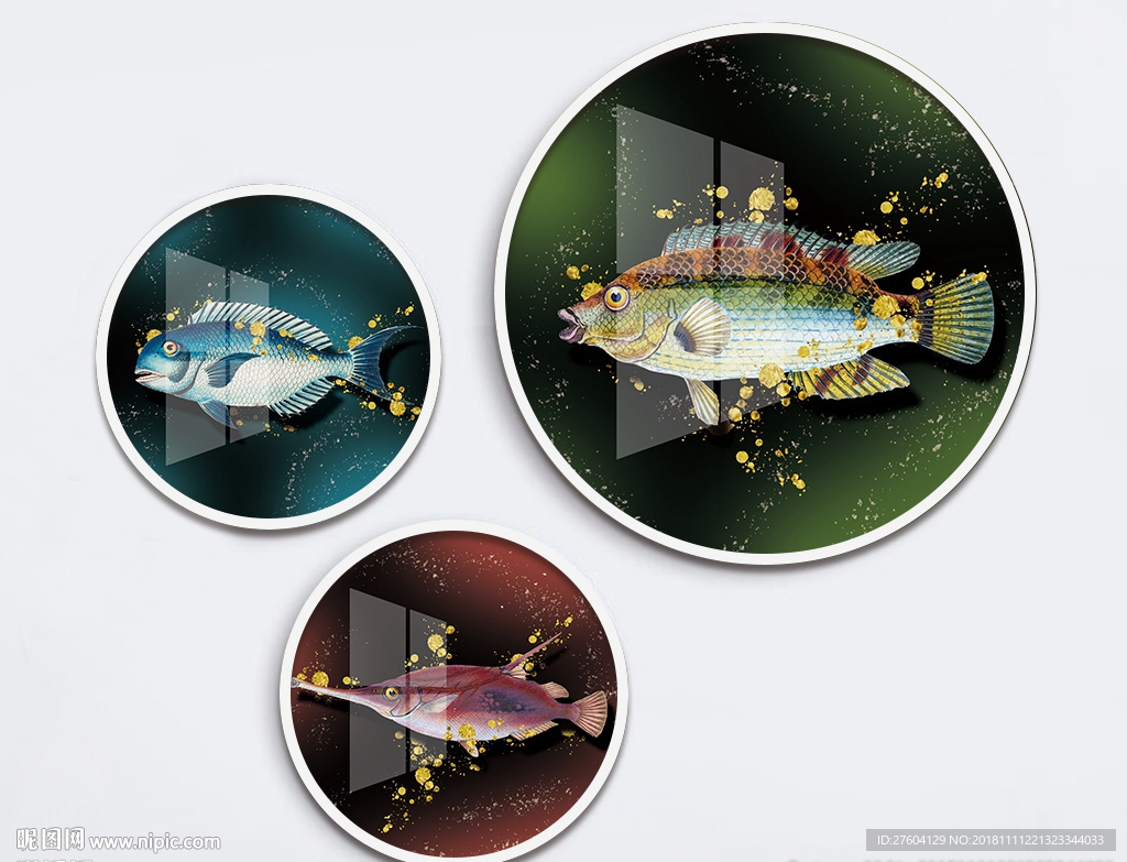 动物鱼创意装饰画