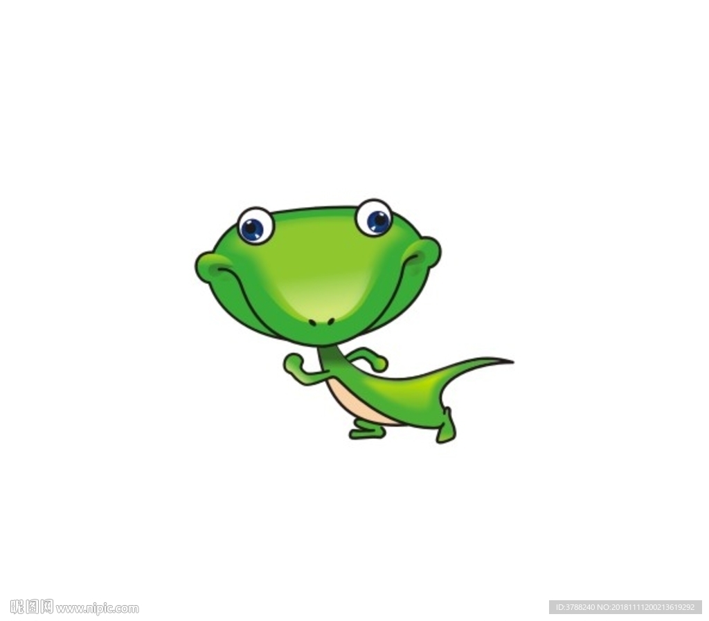 壁虎卡通吉祥物