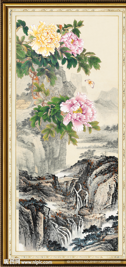 国画牡丹
