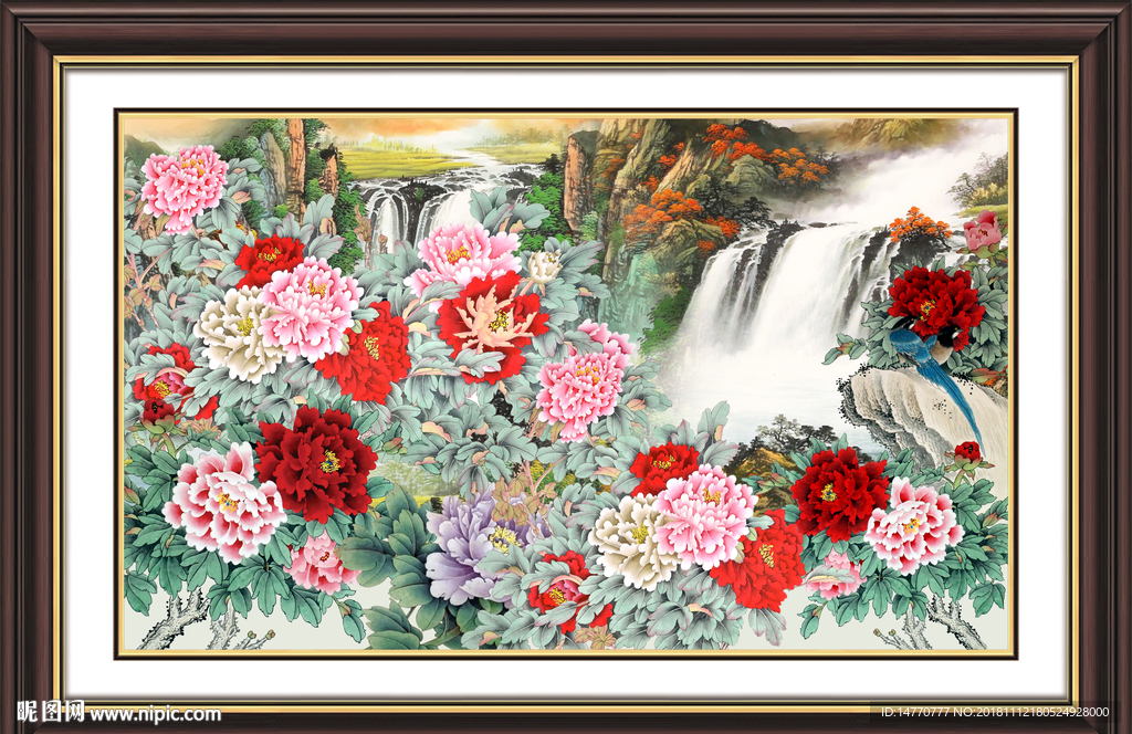 国画牡丹
