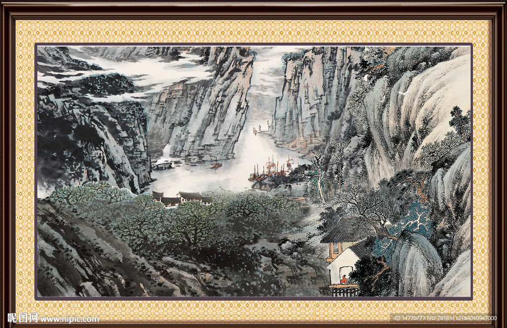 巨幅山水画