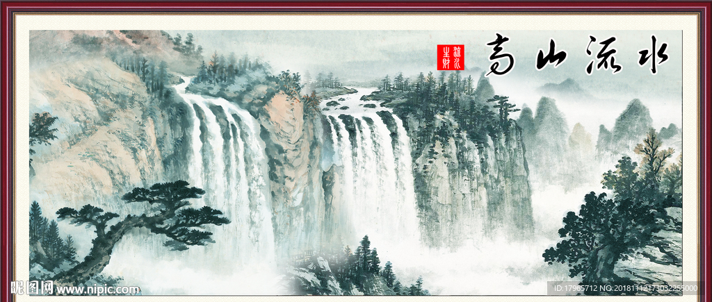 山水背景墙