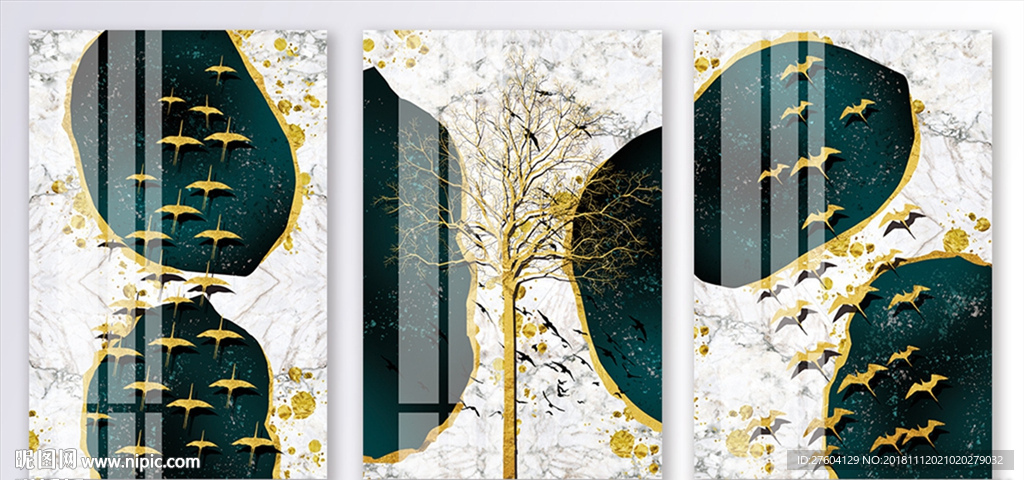 抽象纹理风景创意装饰画