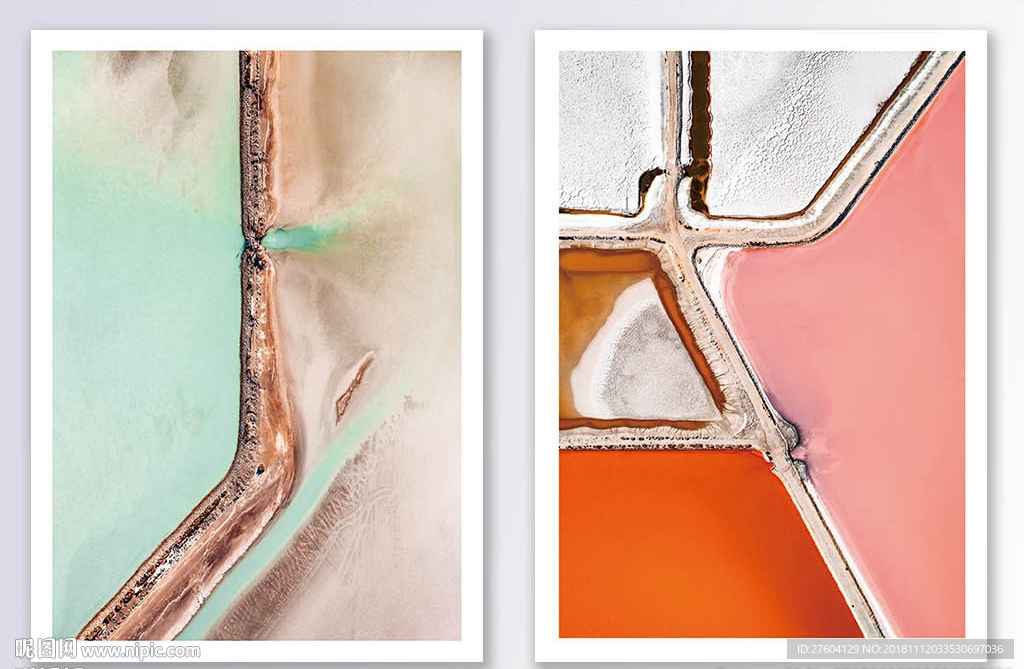 抽象清新风格简约装饰画