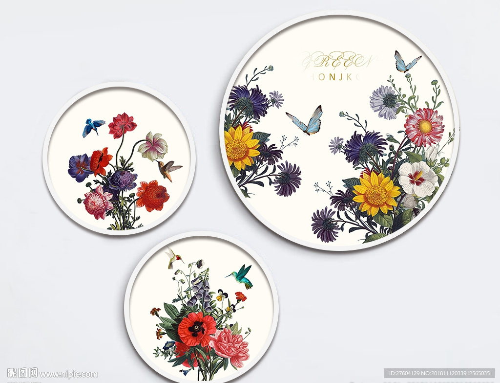 中式手绘古风意境民俗装饰画