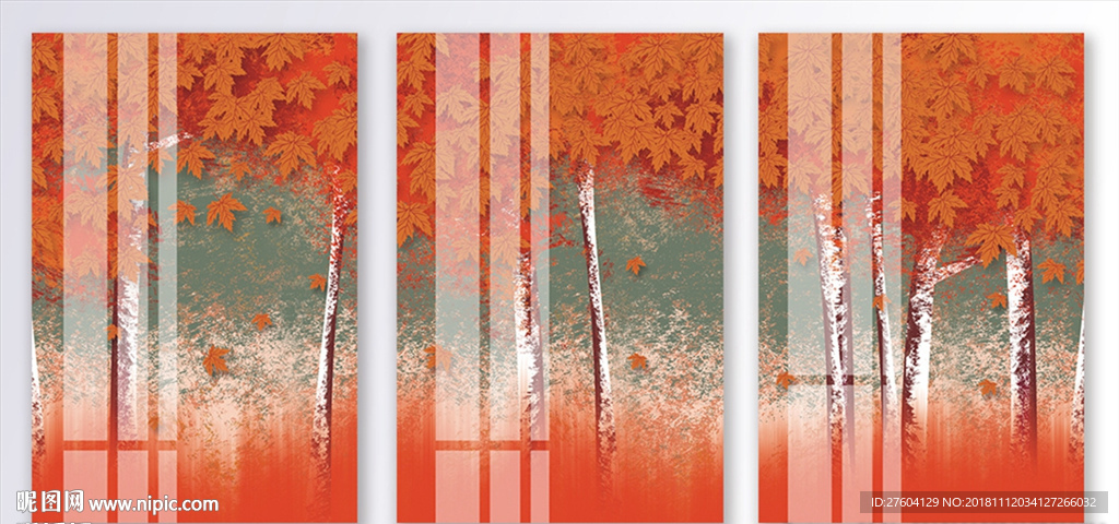 唯美森林风景创意装饰画