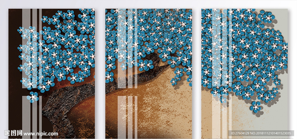 立体植物花树风景装饰画