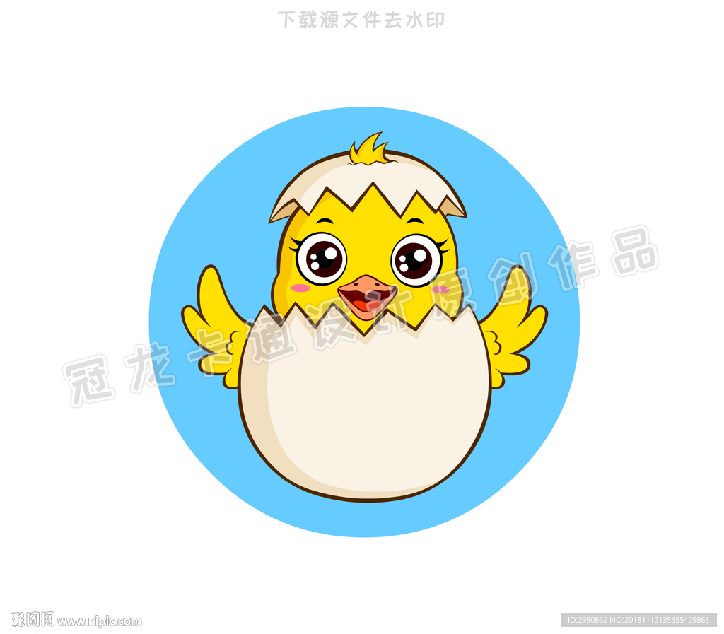 卡通手绘小鸡设计图__其他_动漫动画_设计图库_昵图网nipic.com
