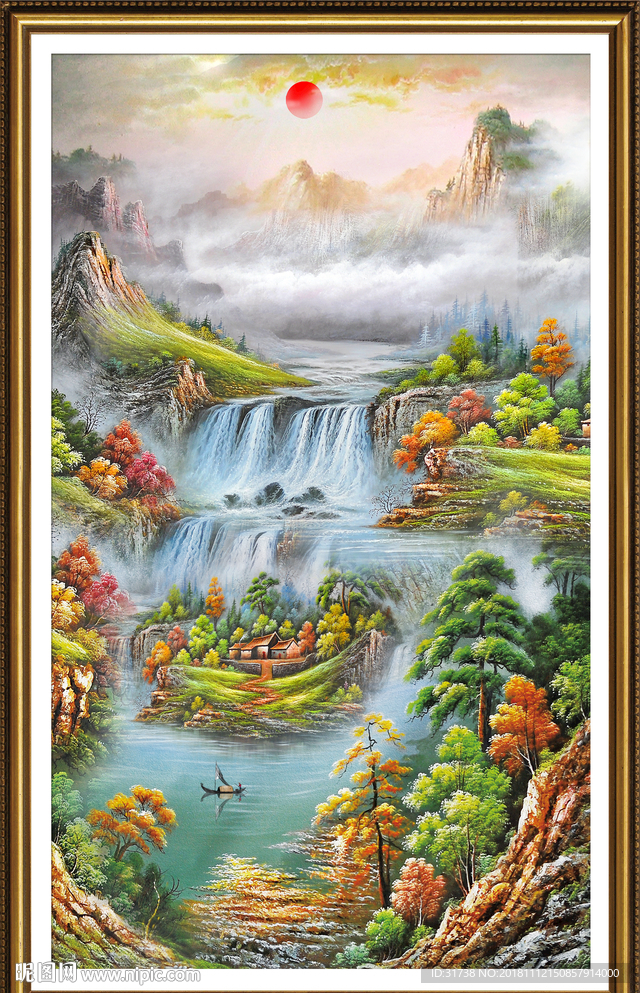 玄关山水画