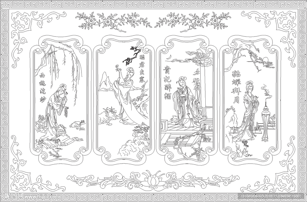 四大美女图