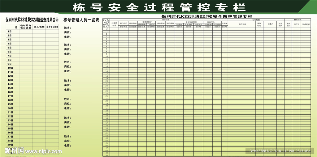 栋号安全过程管控
