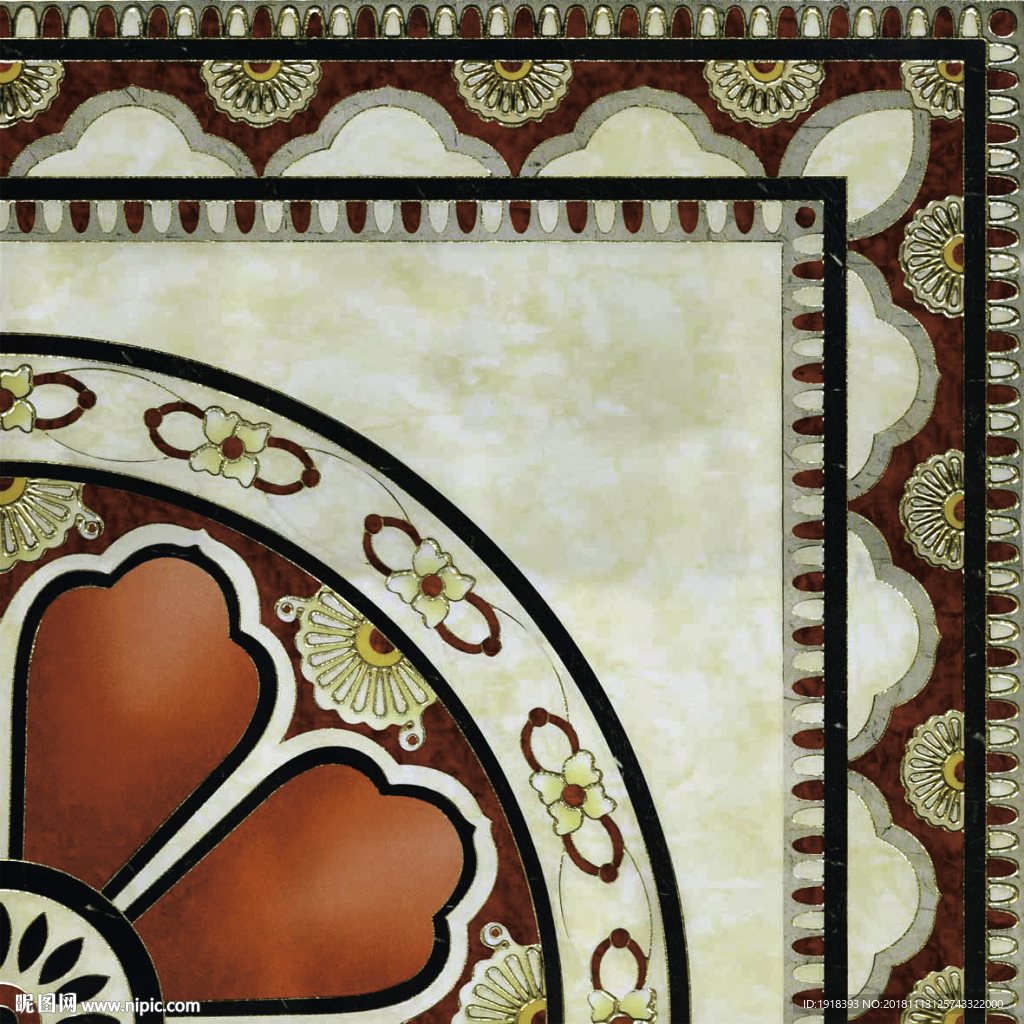 抛晶砖 四方连续图案 花纹