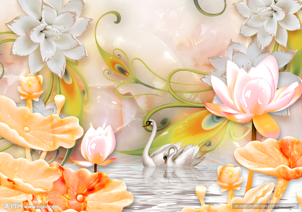 3d背景墙 3d壁画