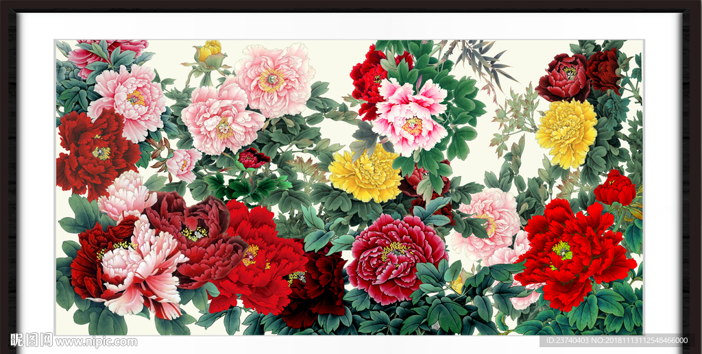 富贵满堂 前程似锦 富贵花开