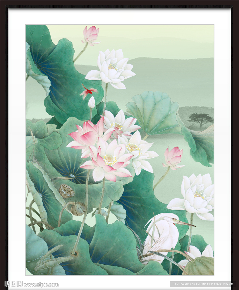 荷花图