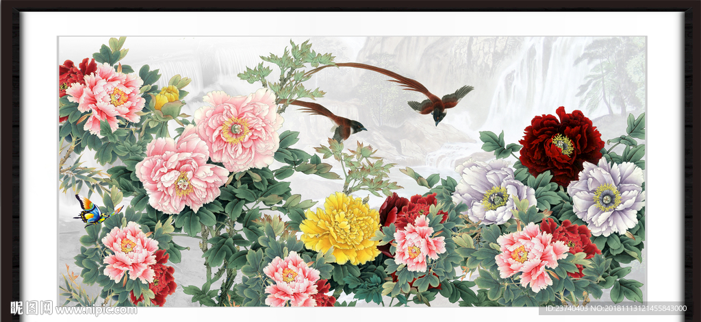 富贵满堂 前程似锦 富贵花开