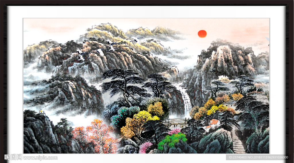 巨幅山水画