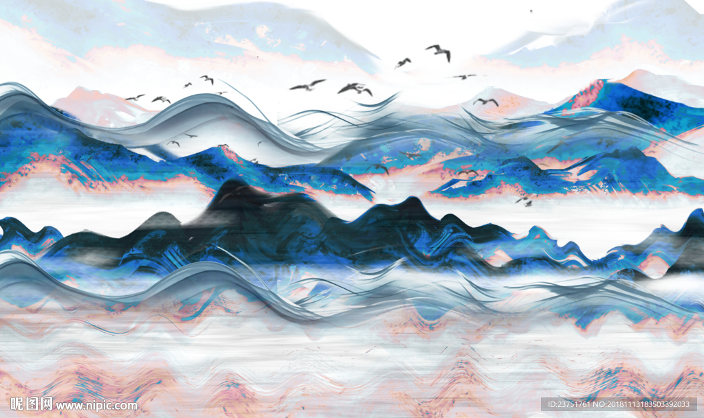 墨山水画