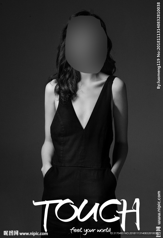 写真摄影美女黑白摄影