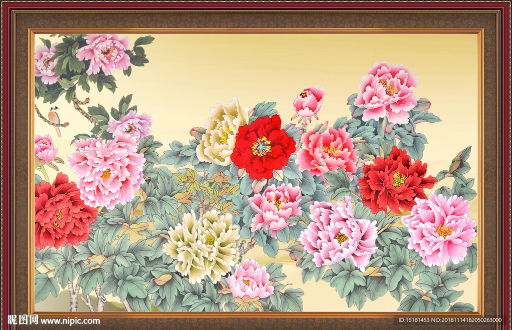 十字绣 吉祥牡丹 吉祥牡丹图