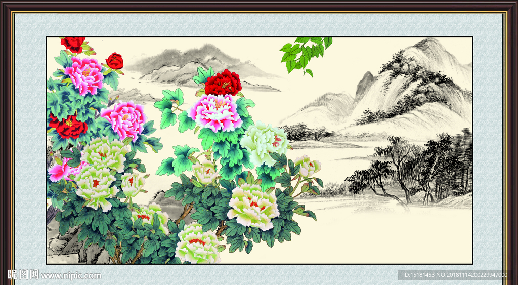 十字绣 吉祥牡丹 吉祥牡丹图