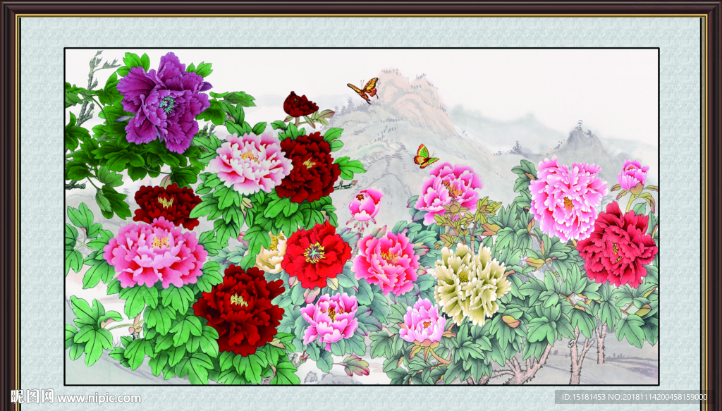 十字绣 吉祥牡丹 吉祥牡丹图