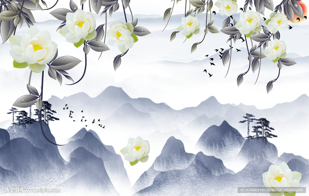 客厅背景墙 3D电视背景