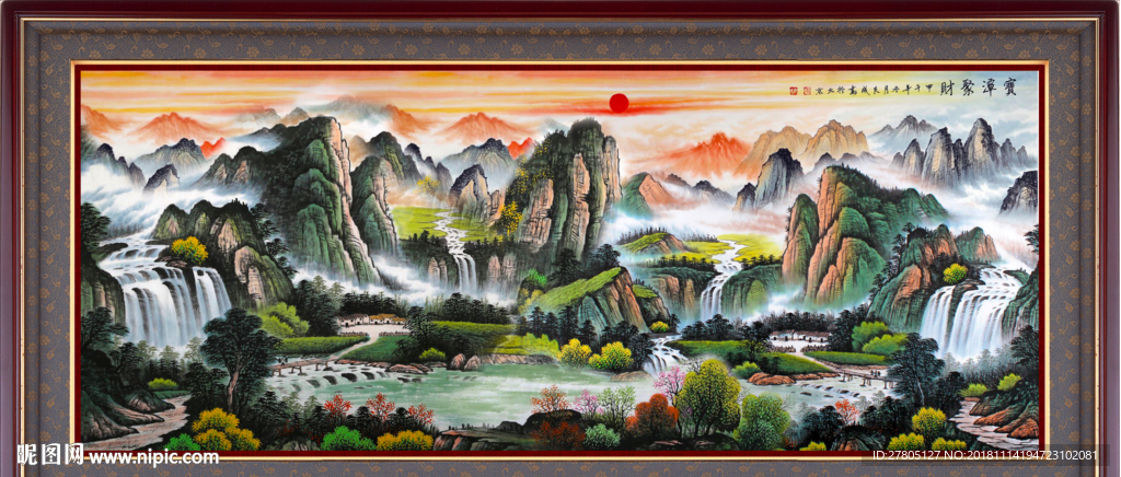 山水画油画国画