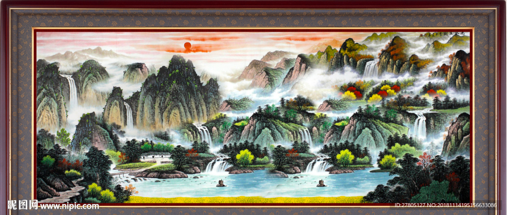 山水画油画