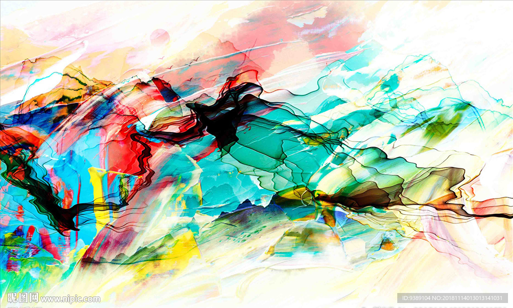 抽象油画