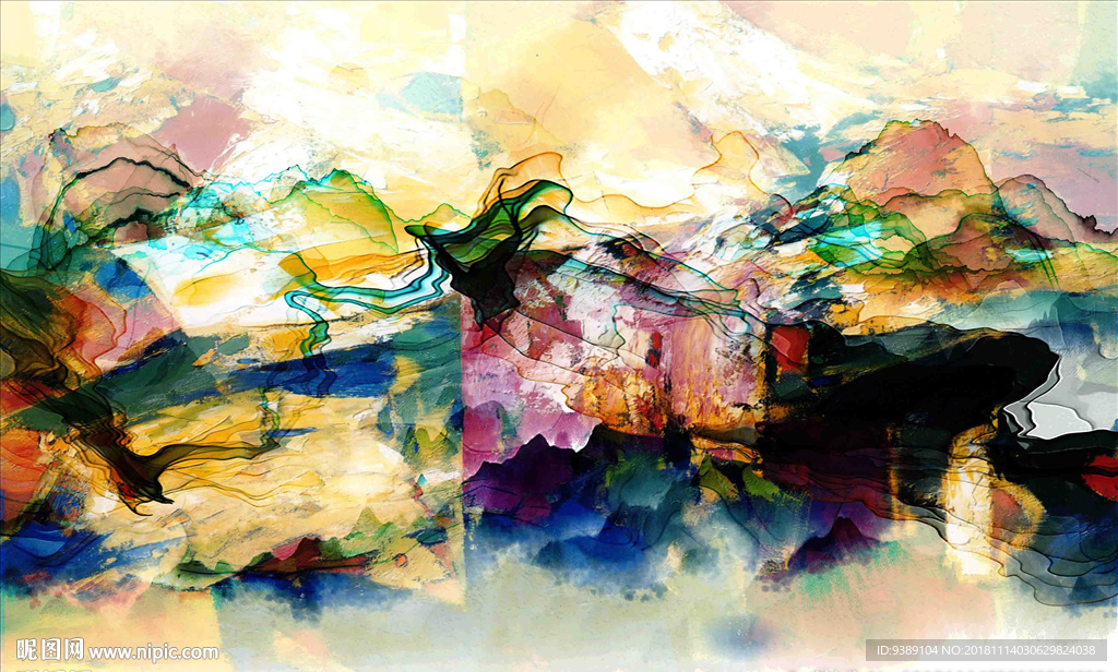 抽象油画