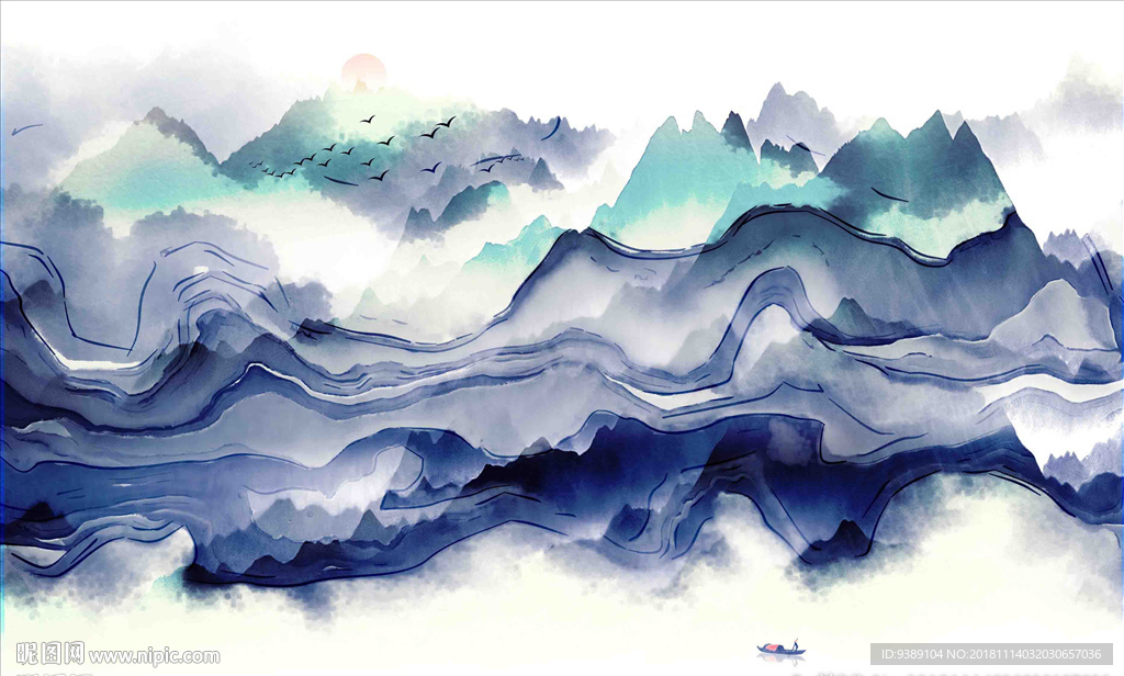 抽象山水