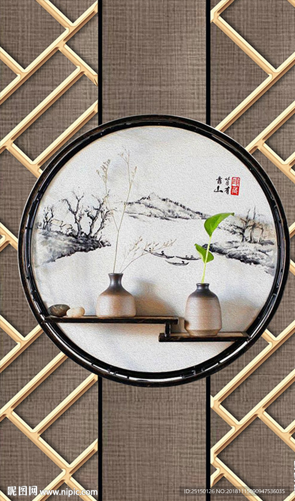 新中式静物装饰画