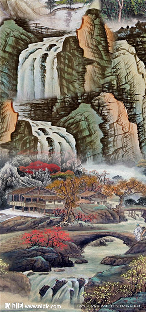 国画风景画山水画装饰画