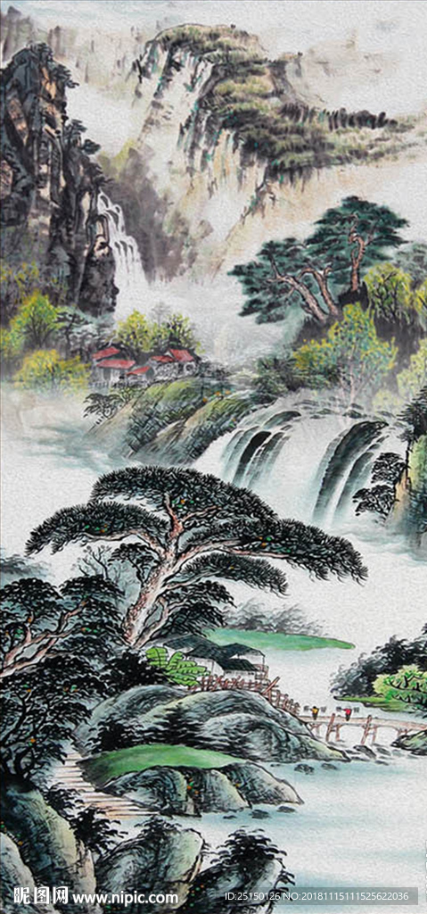 中式风景山水画装饰画