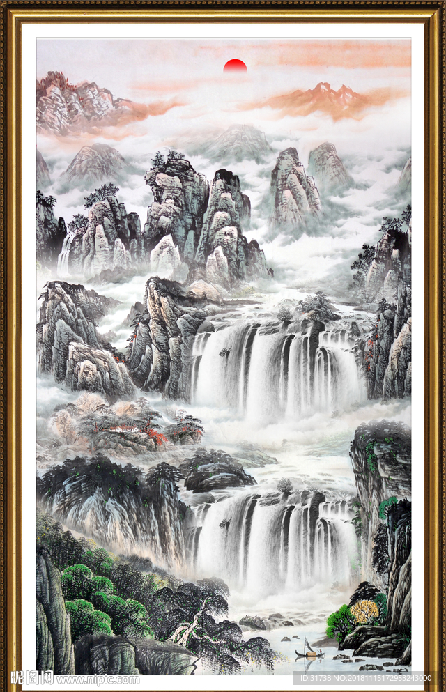 玄关山水画